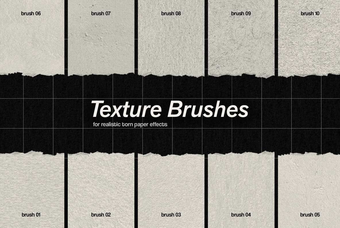 Photoshop Torn Paper Brushes and Textures 9