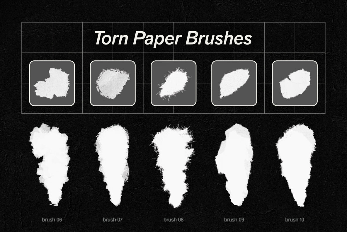 Clip Studio Torn Paper Brushes and Textures 5