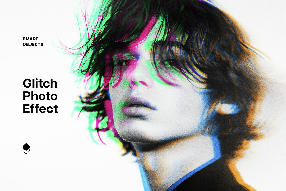 Glitch Distort Photo Effect 1