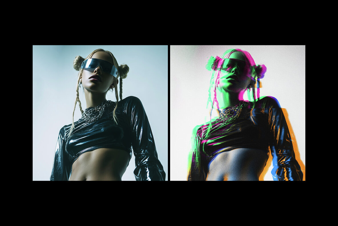 Glitch Distort Photo Effect 2