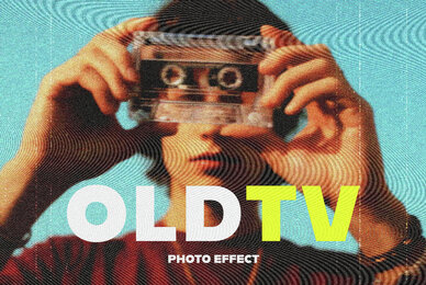 Old TV Photo Effect