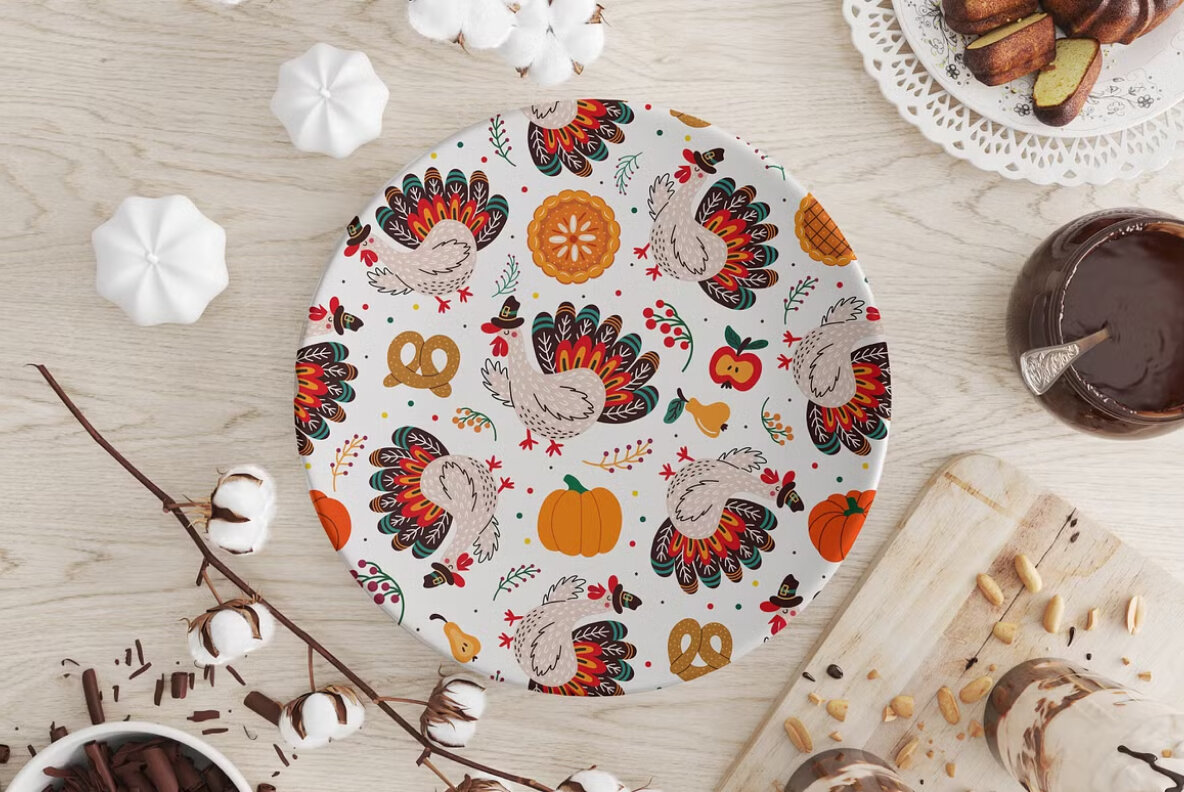 Thanksgiving seamless patterns 6