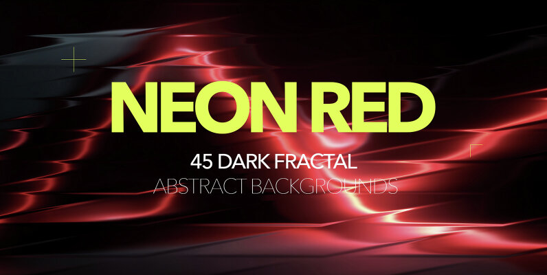 Neon Red Abstract Gradients