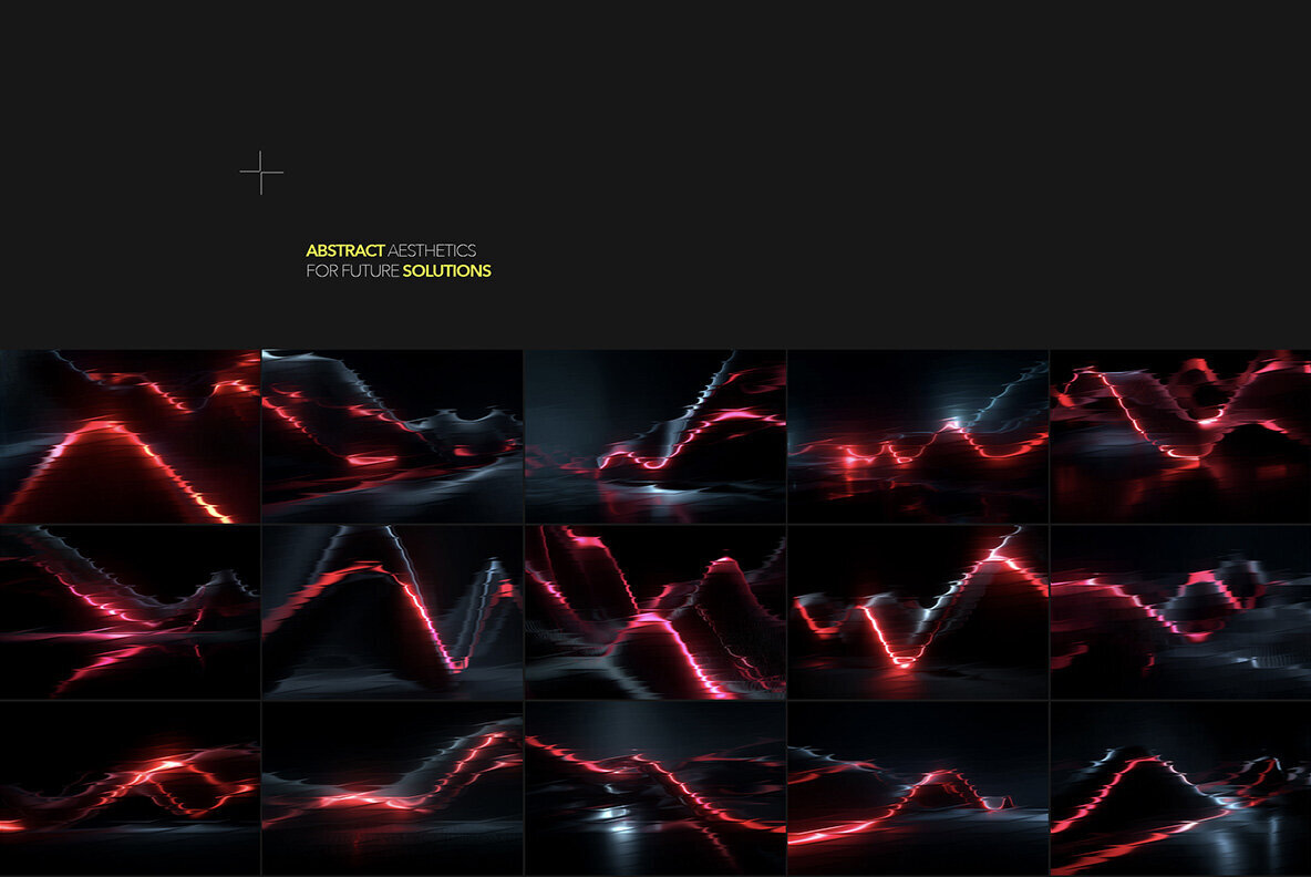 Neon Red Abstract Gradients 2