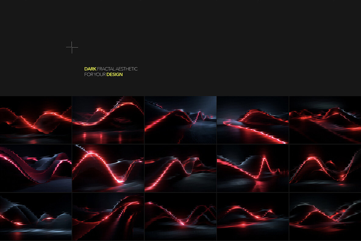 Neon Red Abstract Gradients 6