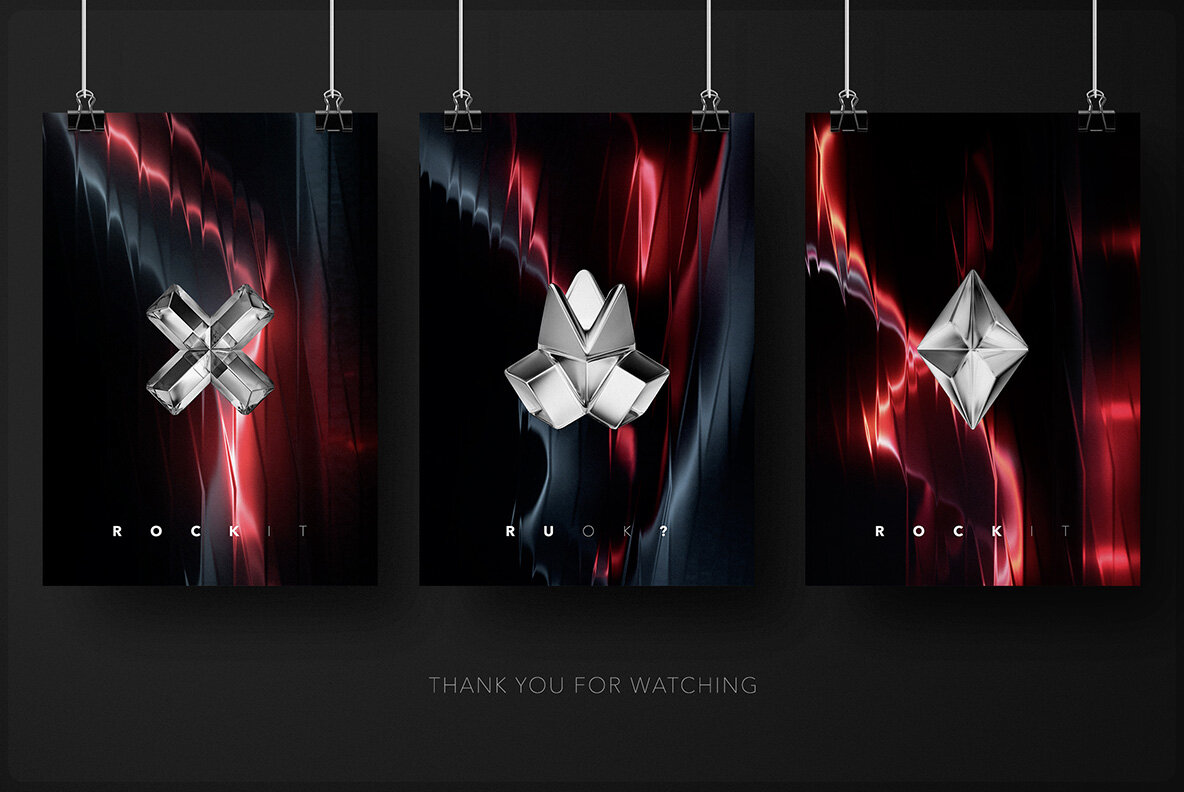 Neon Red Abstract Gradients 10