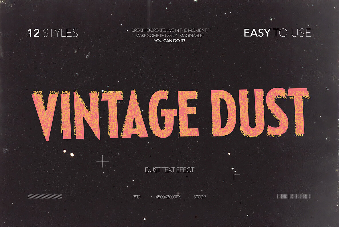 Vintage Dust Text Effect 1