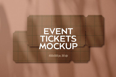 Event Tickets Mockup