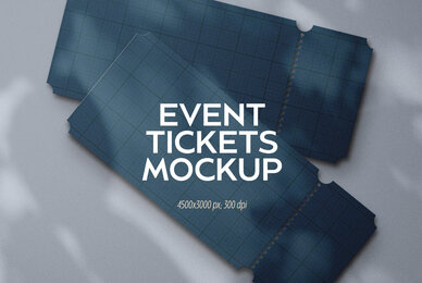 Event Tickets Mockup
