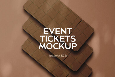 Event Tickets Mockup