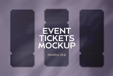 Event Tickets Mockup