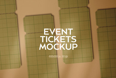Event Tickets Mockup