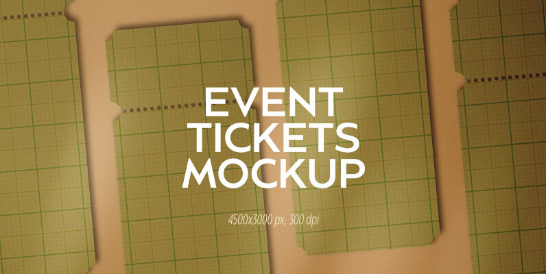 Event Tickets Mockup