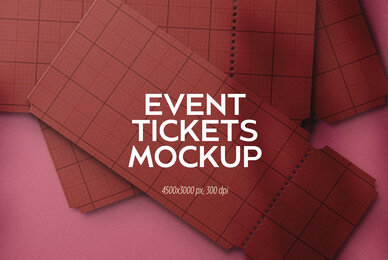 Event Tickets Mockup