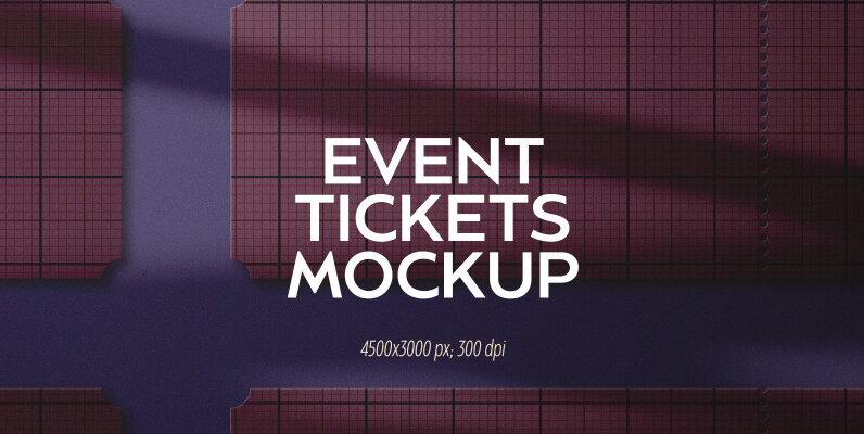 Event Tickets Mockup