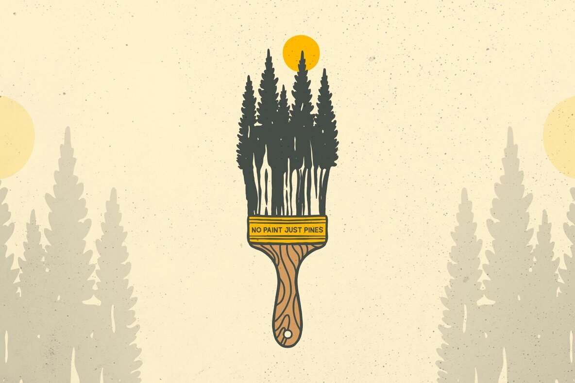 No Paint Just Pines 1