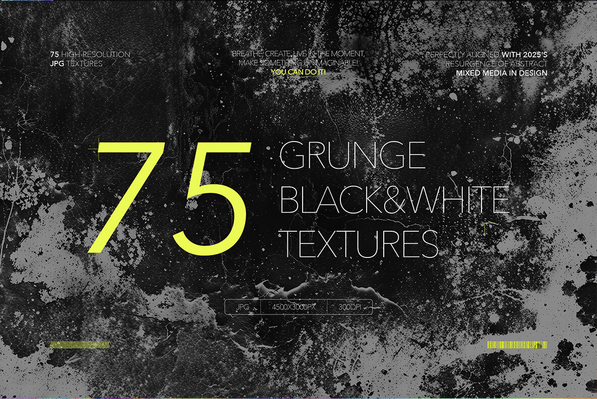 Grunge Black and White Textures 1