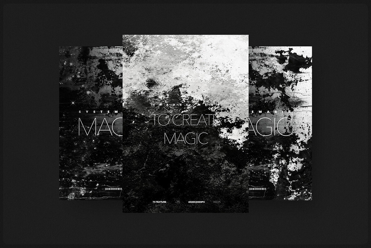 Grunge Black and White Textures 3