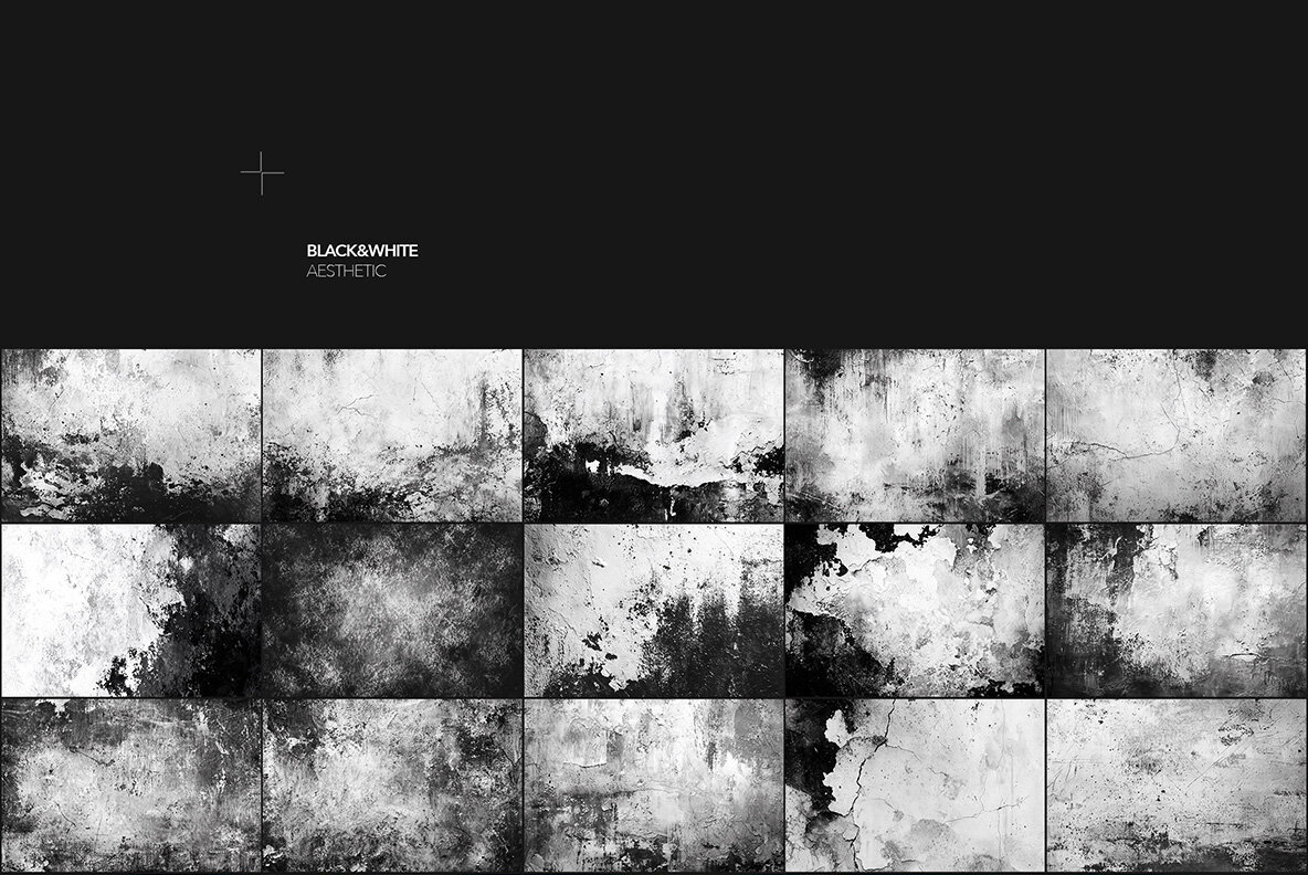 Grunge Black and White Textures 4