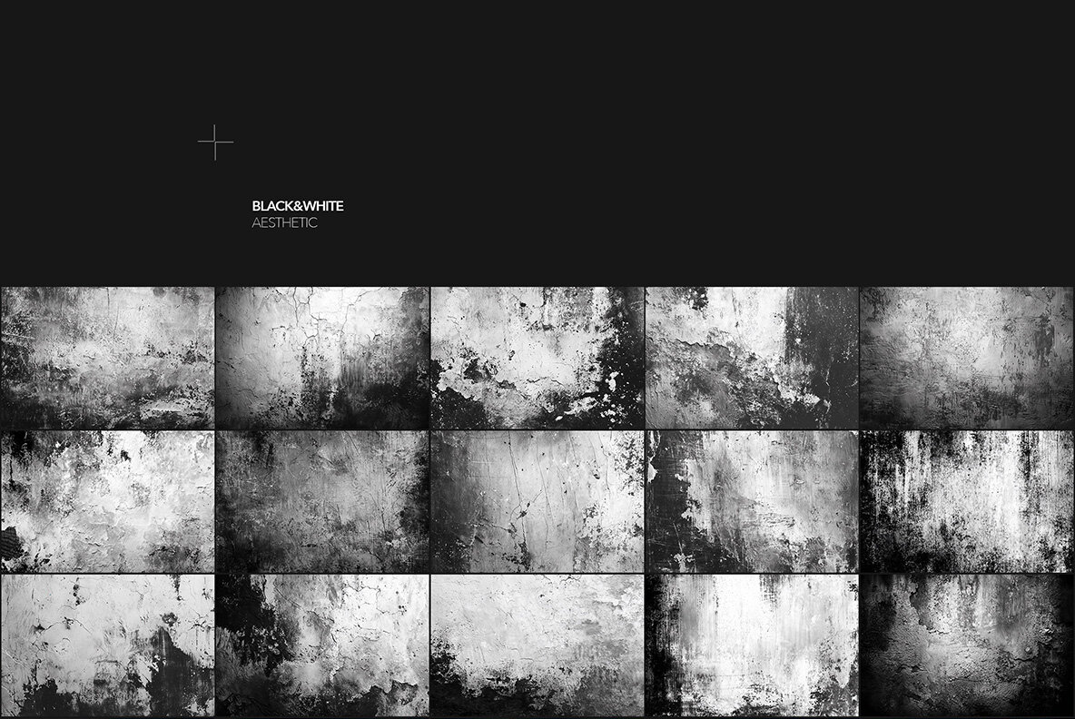 Grunge Black and White Textures 6