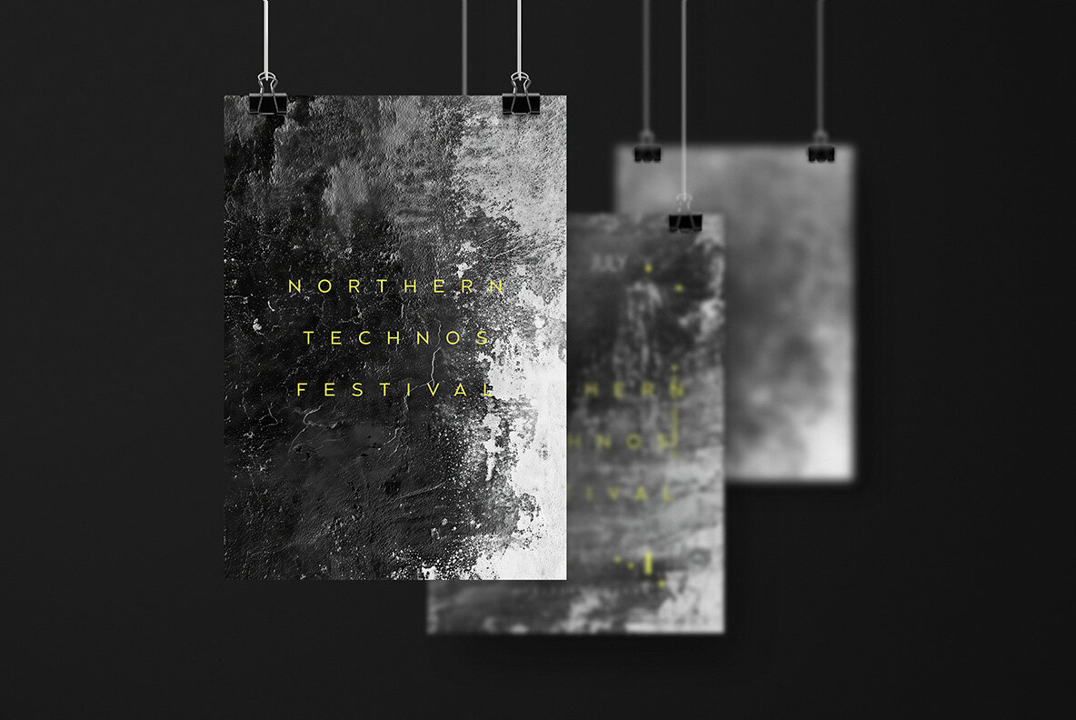 Grunge Black and White Textures 7