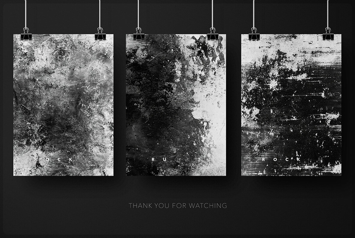 Grunge Black and White Textures 11