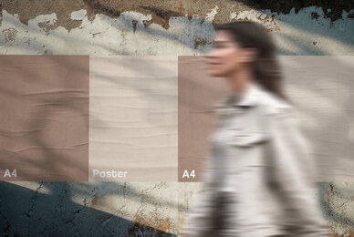 4 A4 Posters Mockup