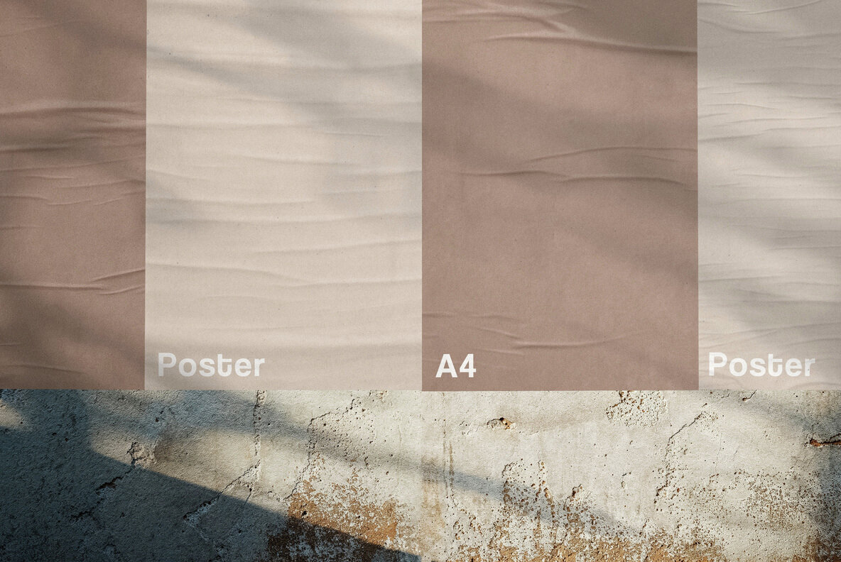 4 A4 Posters Mockup 3