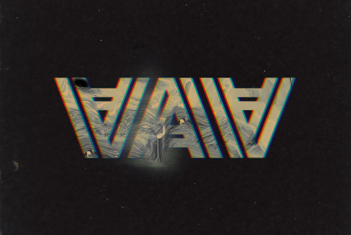 Neon Blurry Text Effect 6