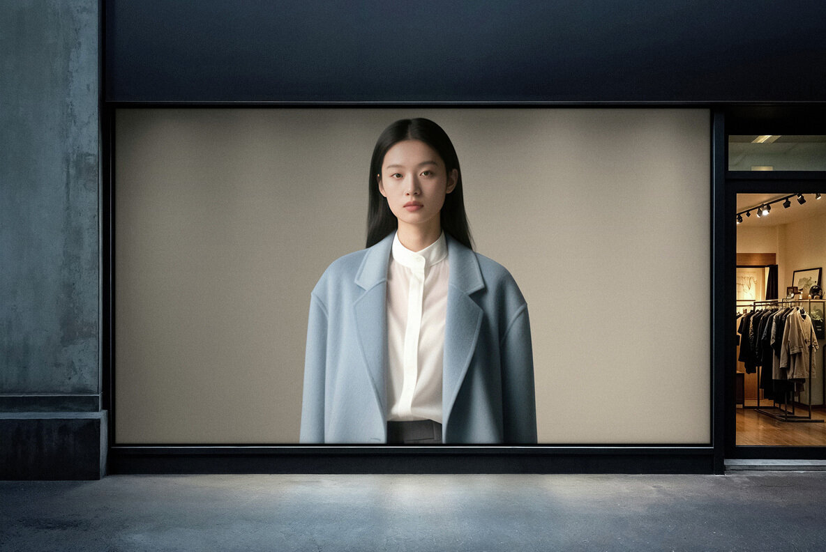 Storefront Window Billboard Mockup 2