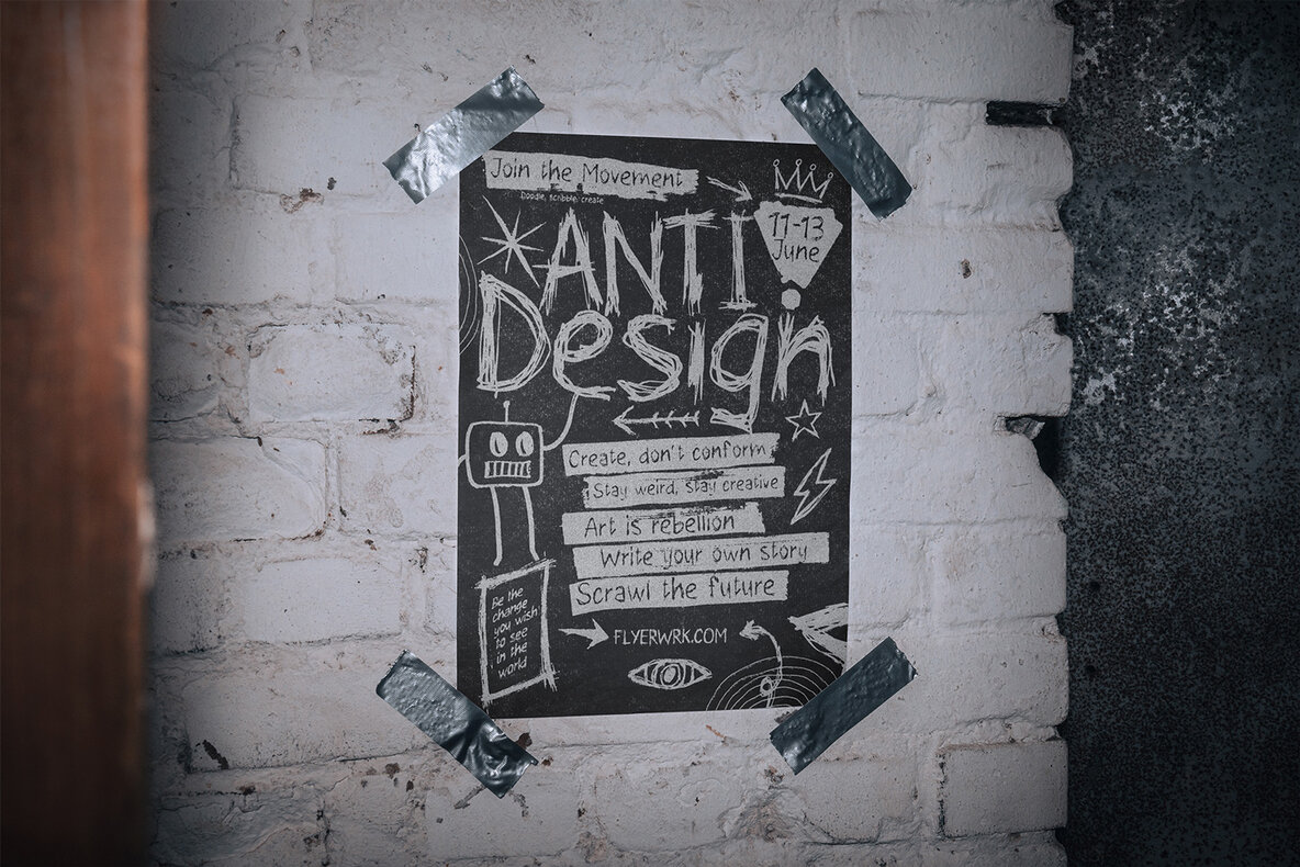 Basement Poster Mockup Bundle 5