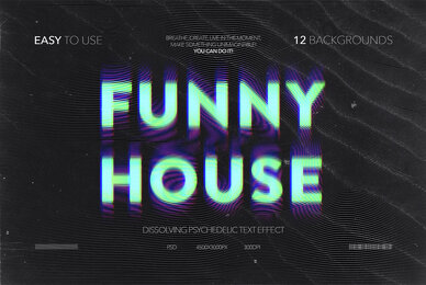 Dissolving Psychedelic Text Effect