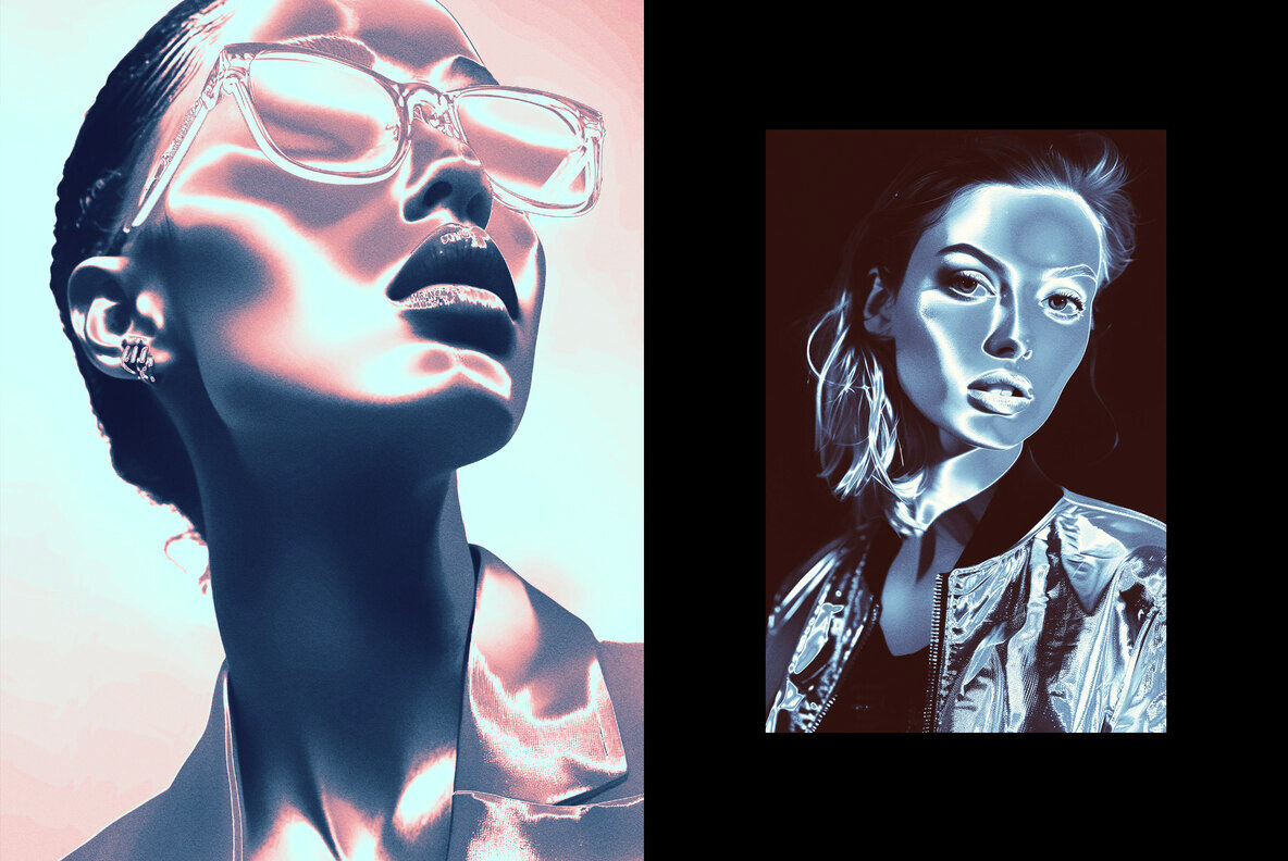 Metallic Shine Photo Effect 6