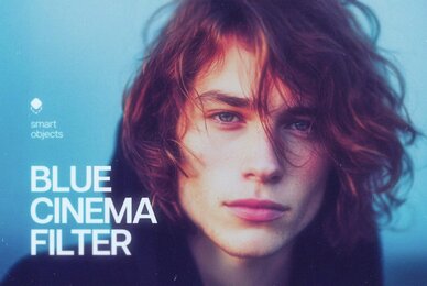 Blue Cinematic Filter Photo Effect