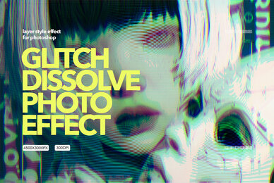 Glitch Dissolve Photo Effect
