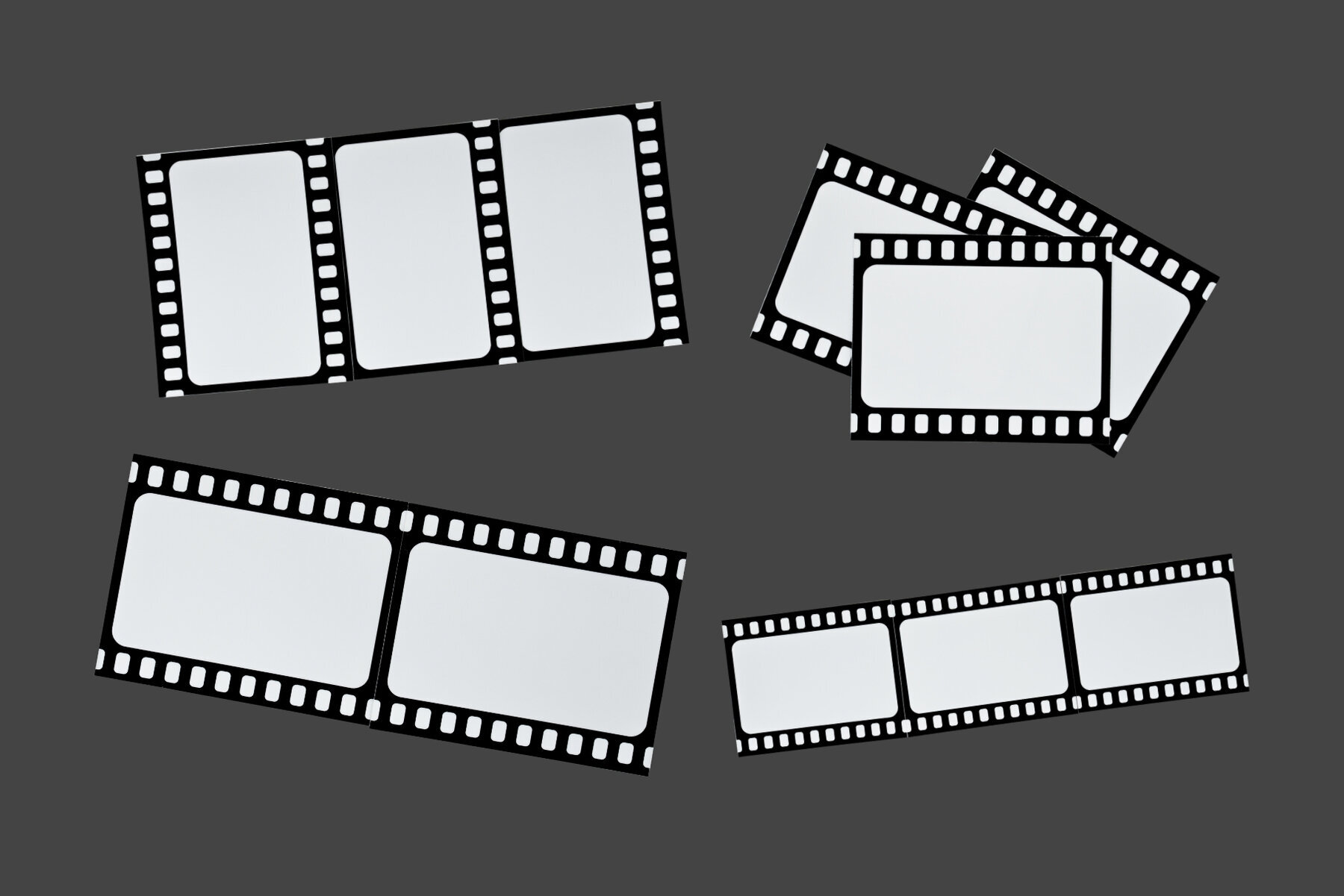 64 Scattered Blank Polaroid Photo Frames 2