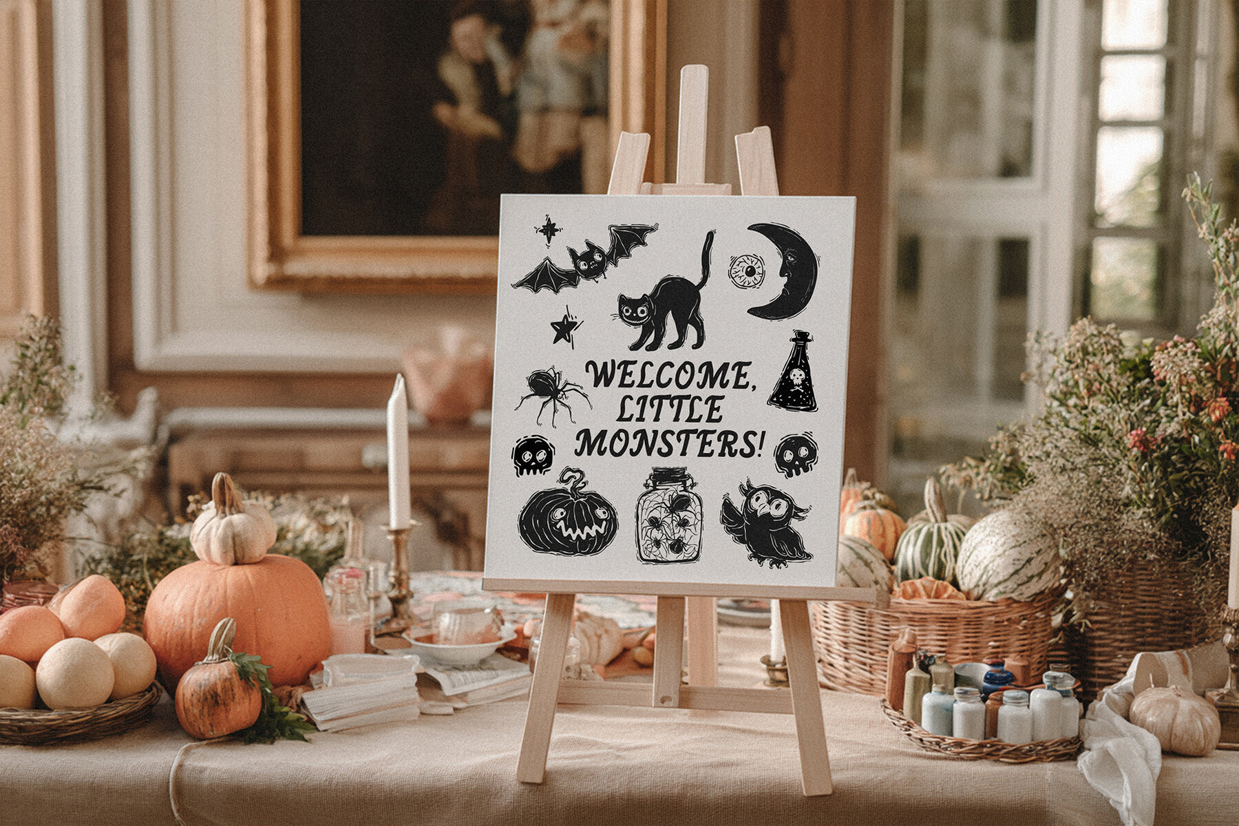 Creery Cute Halloween hand drawn illustrations 2