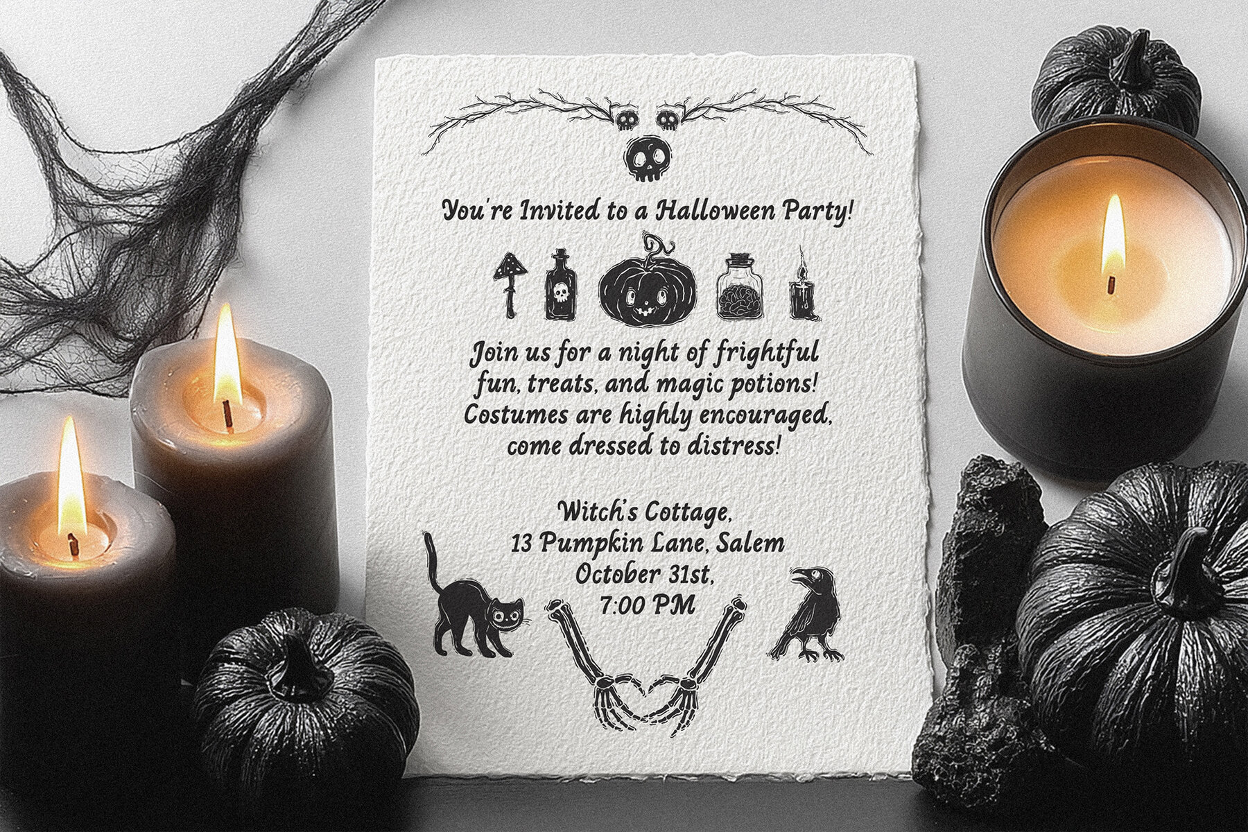 Creery Cute Halloween hand drawn illustrations 10