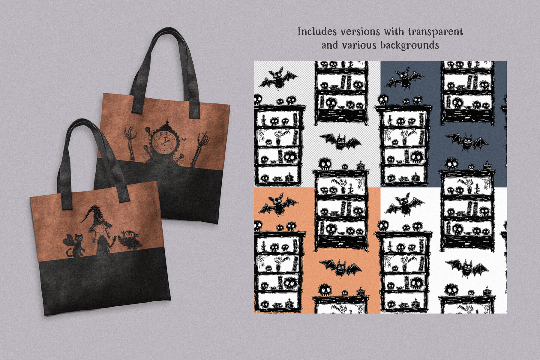 Creery Cute Halloween hand drawn illustrations 11