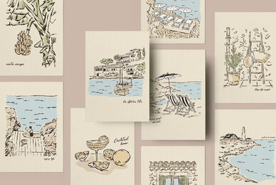 Mediterranean Vacation Print Posters