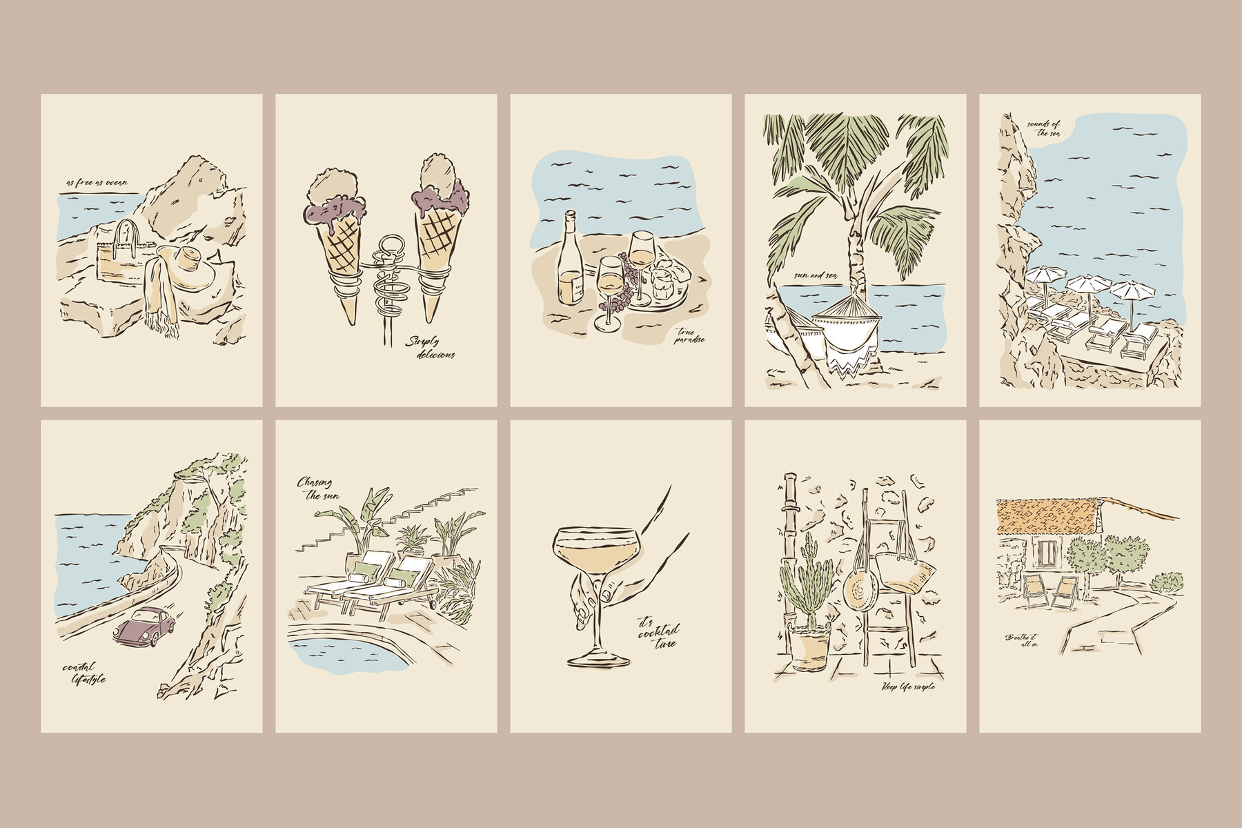 Mediterranean Vacation Print Posters 11