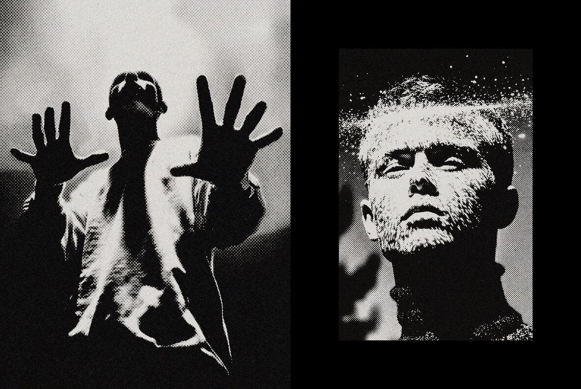 Monochromatic Halftone Photo Effect 4