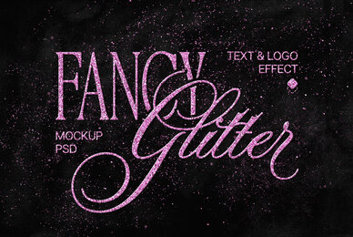 Glam Glitter Text and Logo Effect