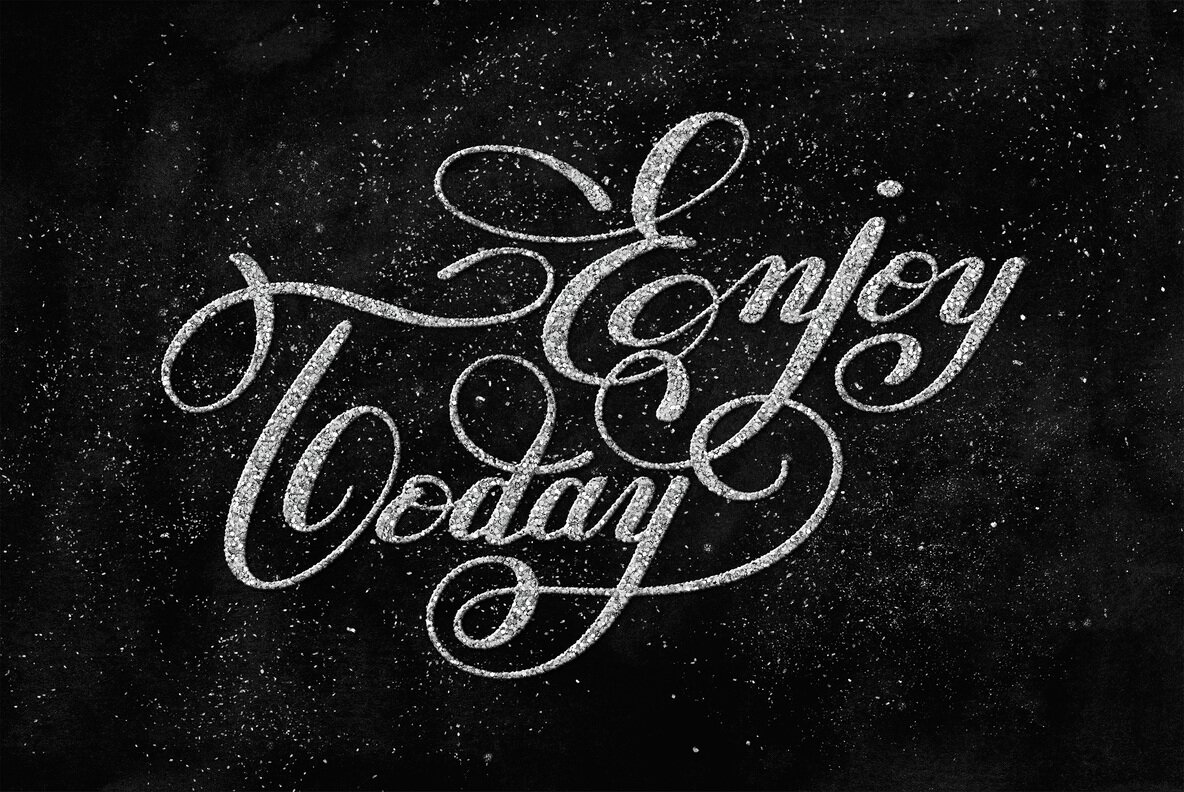 Glam Glitter Text and Logo Effect 4