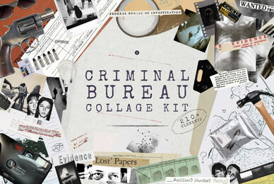 Criminal Bureau Collage Kit