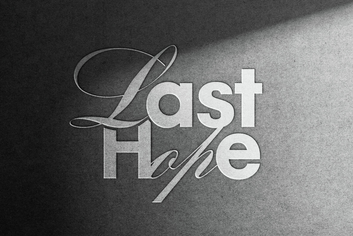 Paper Emboss Text and Logo Mockup 2