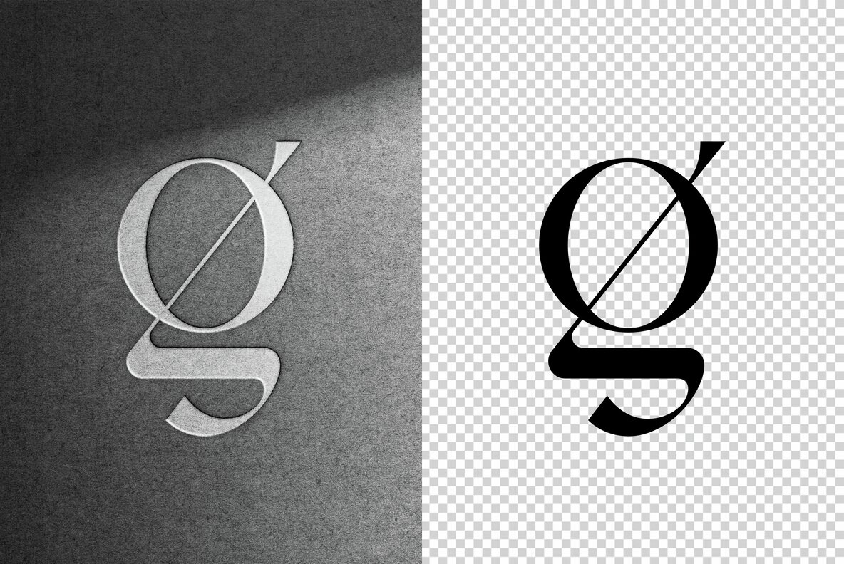 Paper Emboss Text and Logo Mockup 4