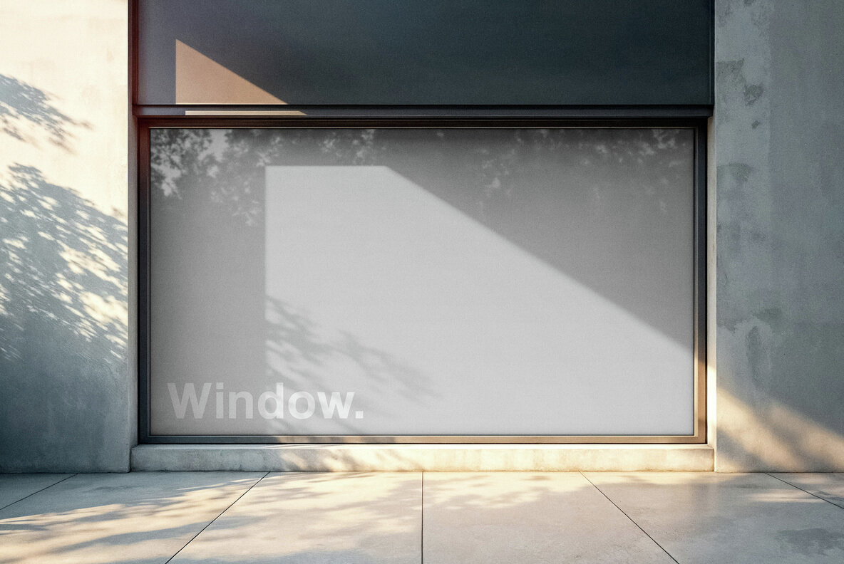 Window Billboard Mockup 4