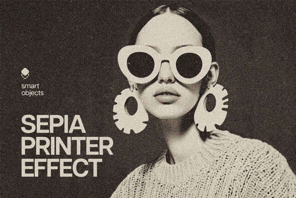 Sepia Printer Photo Effect 1