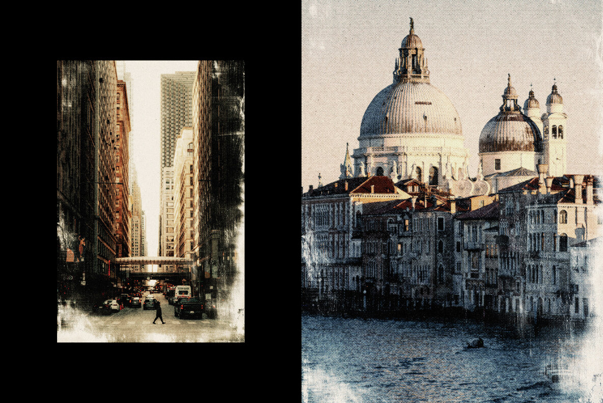 Grunge Postcard Photo Effect 4